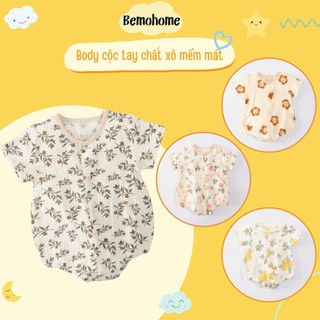[VẢI XÔ MUSLIN] Bộ Body Vải Xô Muslin Cao Cấp Họa Tiết Sang Xinh Đáng Yêu, An Toàn Cho Làn Da Em Bé