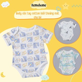 [COTTON LƯỚI THOÁNG MÁT] Bộ Body, bộ đồ liền thân thấm hút mồ hôi cực tốt họa tiết đáng yêu cho bé trai, bé gái