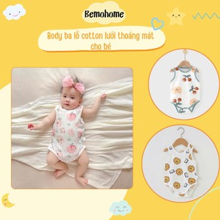 [COTTON THÔNG HƠI] Bộ Body Ba Lỗ, Body Sát Nách Thoáng Mát Và Thấm Hút Mồ Hôi Cực Tốt Cho Bé