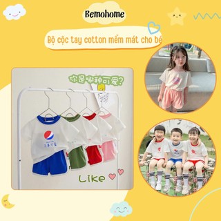 Đồ Bộ Mùa Hè Cho Bé Cotton Cao Cấp – Thiết Kế Độc Đáo, Màu Xinh Chuẩn Hàn | Mềm Mịn – Thoáng Mát | Size 73–110