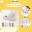 Set 5 Đôi Tất Sơ Sinh Màu Basic Họa Tiết Cotton Chống Trơn Trượt Cho Bé