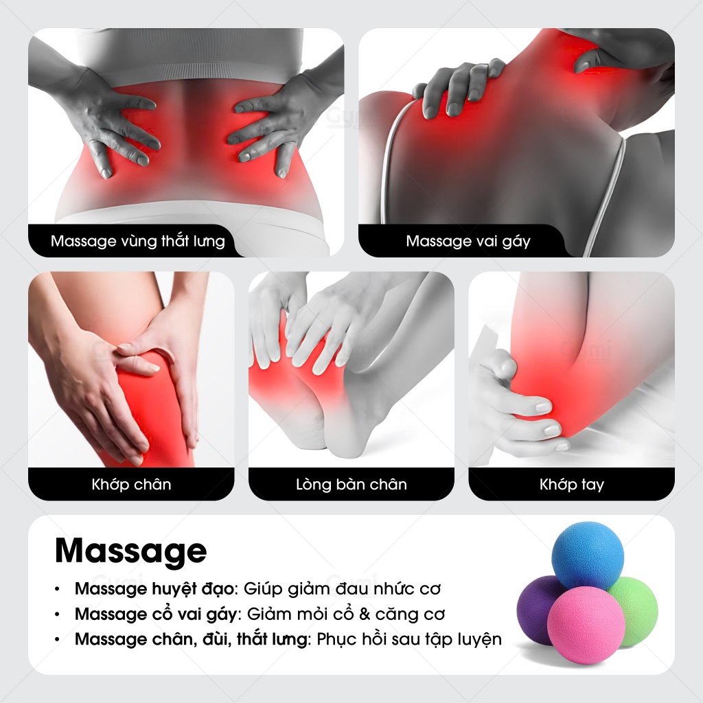 Bóng Đơn Giãn Cơ, Massage - Dãn Cơ Trị Liệu Sau Tập Gym, Yoga, Pilates - BongDon