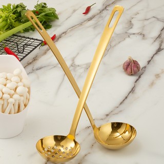 Muôi múc canh súp múc lẩu A1 inox có lỗ treo muỗng  lọai tốt - DụngCụĂnLẩu - MuỗngĂnLẩu