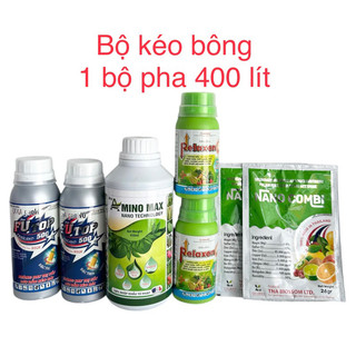 Bộ kéo bông( amino max+ 2 futop+ 2 relaxen+ 2 nano combi thái) pha 400 lít