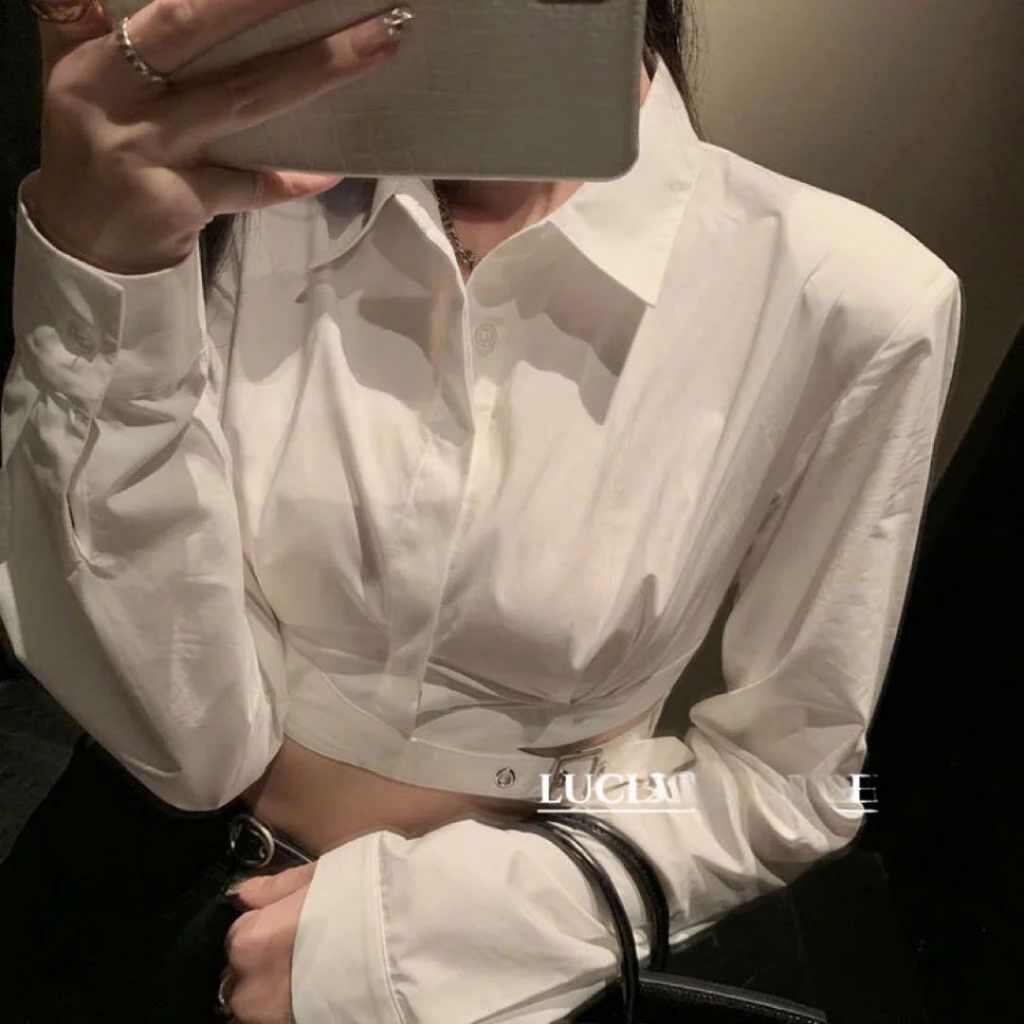 Áo sơ mi dài tay Sicily áo sơ mi croptop SM3L75