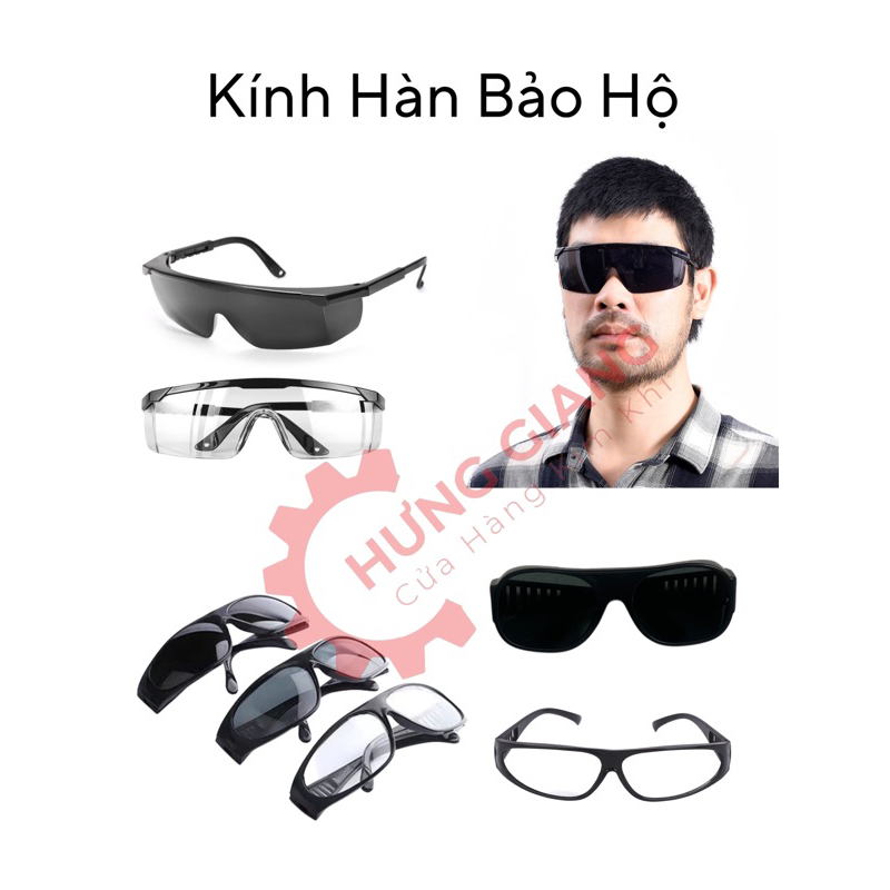 Kính Hàn, Mắt Kính Hàn Bảo Vệ dùng trong hàn điện, cắt kim loại