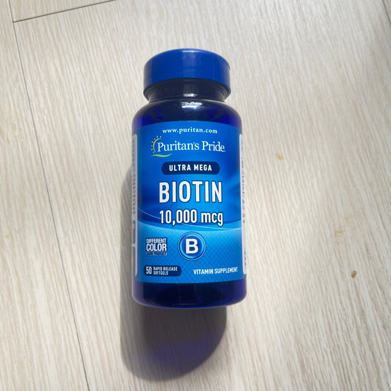 Viên uống giúp mọc tóc, giảm rụng tóc Puritan's Pride Ultra Mega Biotin 10000 mcg 50 viên - 100 viên của Mỹ
