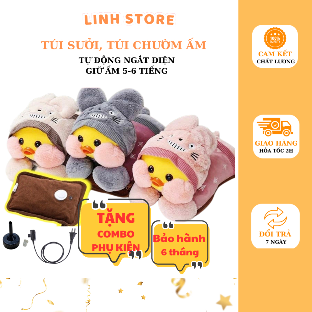 Túi sưởi ấm hình thú, túi chườm điện , túi sưởi siêu xinh (hàng sẵn/ảnh thật)