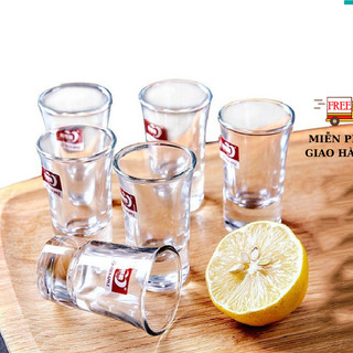 Bộ 12 Ly Uống Rượu Thuỷ Tinh Nhỏ Đế Dày Đẹp Loại Tốt Deli Y5592