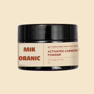 (Kol, Kol) Bột Than Hoạt Tính Trắng Răng MIK ORANIC (50g) Ngăn ngừa sâu răng, mảng bám, phục hồi men răng