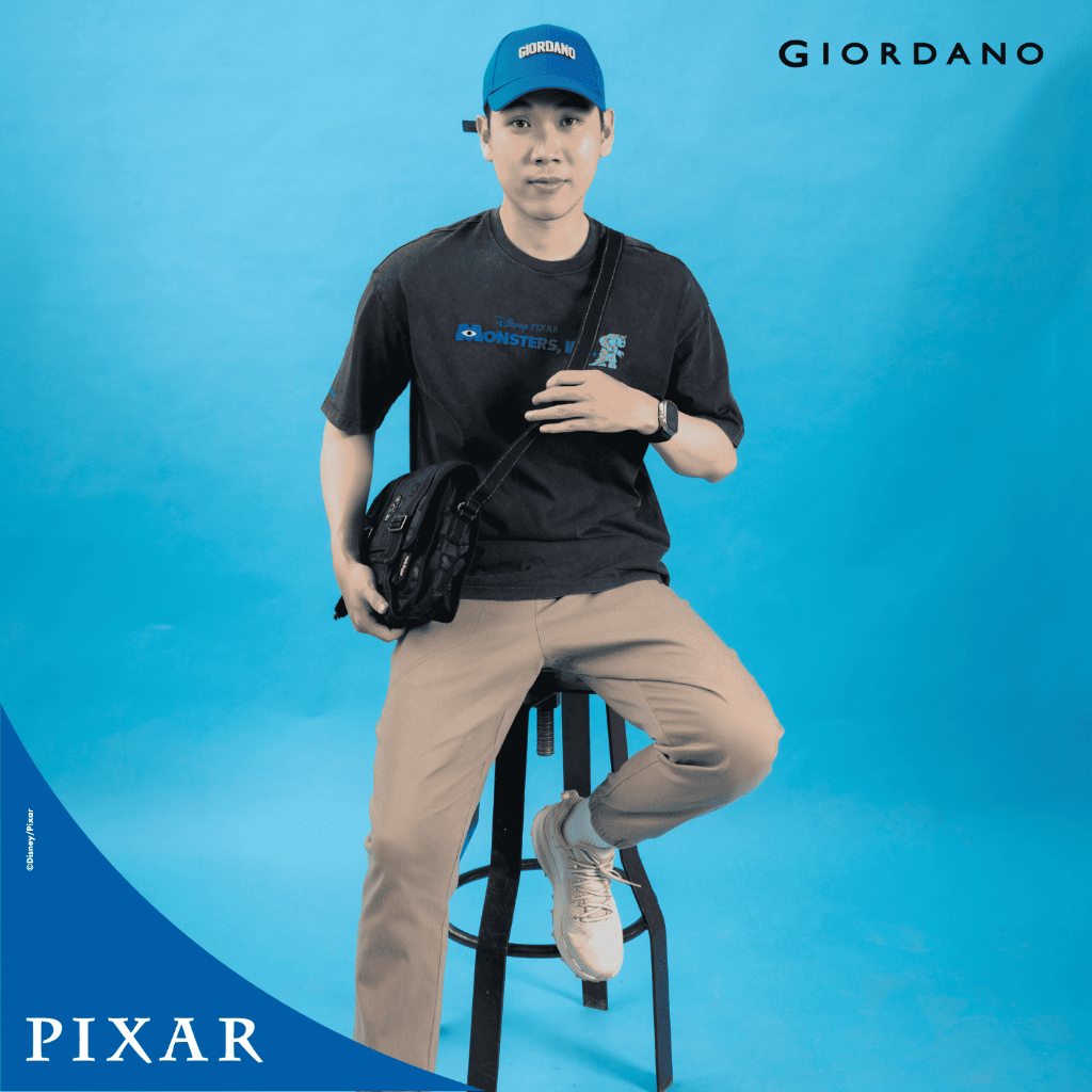 Ảnh GIORDANO Áo Thun Ngắn Tay Nam Monster INC 01094274 3