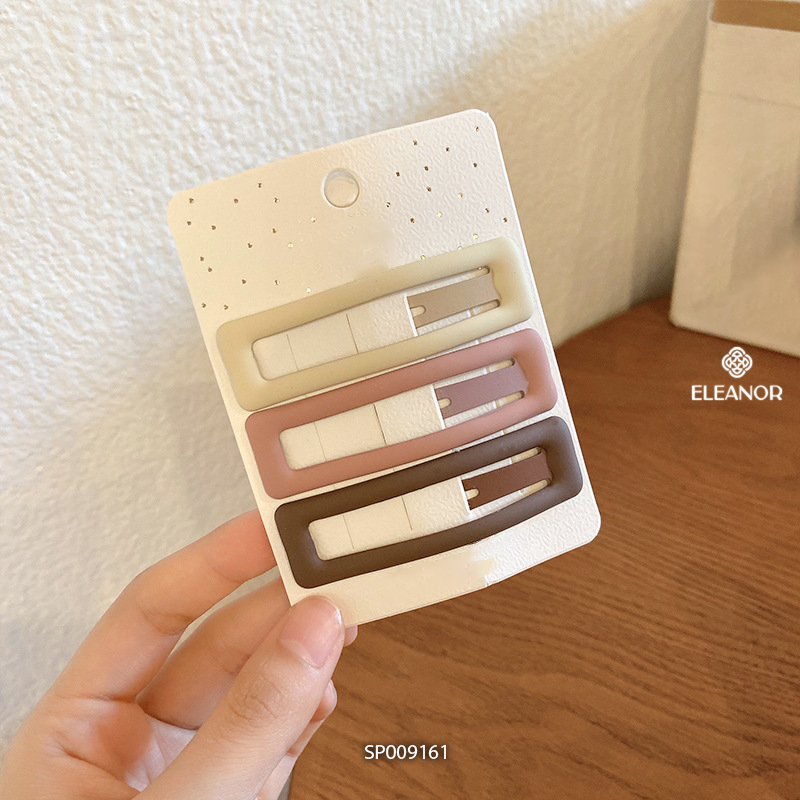 Set kẹp tóc nữ Eleanor Accessories kiểu dáng basic viền trơn kẹp tóc mái phụ kiện tóc 9161