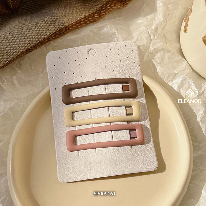 Set kẹp tóc nữ Eleanor Accessories kiểu dáng basic viền trơn kẹp tóc mái phụ kiện tóc 9161