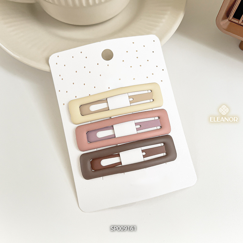 Set kẹp tóc nữ Eleanor Accessories kiểu dáng basic viền trơn kẹp tóc mái phụ kiện tóc 9161