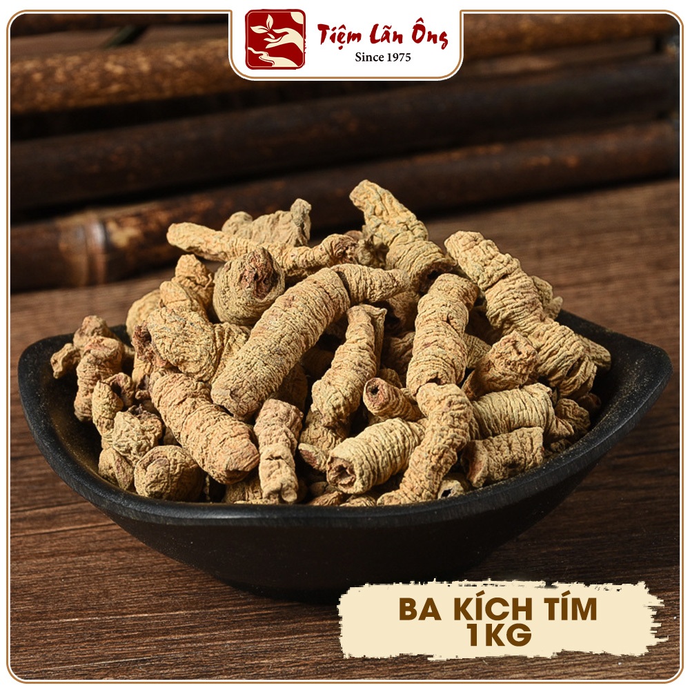 Ba kích tím 1kg, đã tách lõi, củ ba kích, củ to, lõi tím, ít vụn, không lẫn tạp chất - Tiệm Lãn Ông
