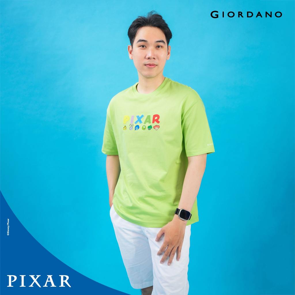 Ảnh GIORDANO Áo Thun Ngắn Tay Nam Monster INC 01094275 1
