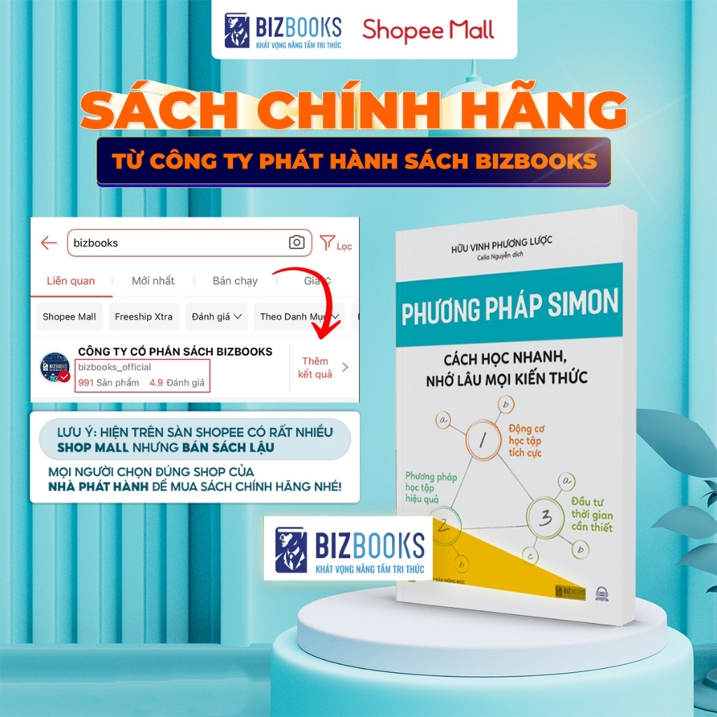 Combo Sách 2 Cuốn: Phương Pháp Học Tập Của Simon và Huấn Luyện Não Bộ Học Siêu Tốc - Bizbooks
