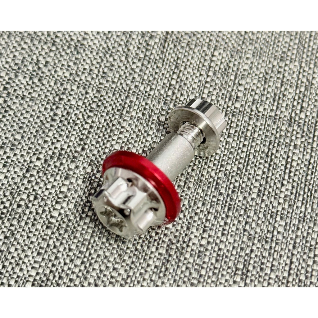 Ốc tay thắng đĩa kiểu SALAYA kèm tán hở 6li và long đền đỏ kitaco gắn Tay Thắng Đĩa xe máy Sirius,Exciter,Winner,Pcx