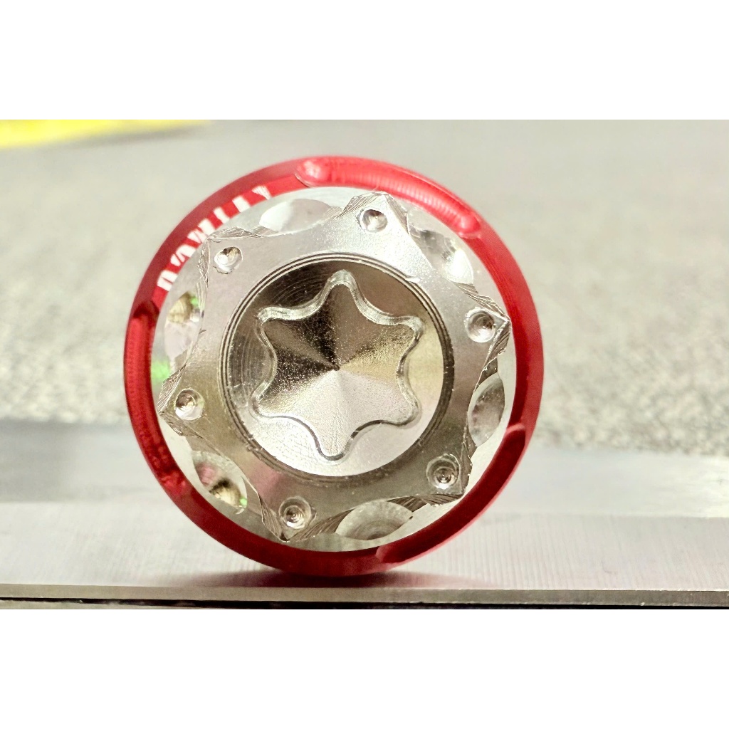 Ốc tay thắng đĩa kiểu SALAYA kèm tán hở 6li và long đền đỏ kitaco gắn Tay Thắng Đĩa xe máy Sirius,Exciter,Winner,Pcx