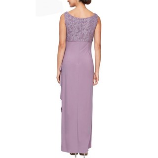 Đầm dạ hội xẻ tà không tay và áo khoác vnxk size 8(N90-95,E76-81)