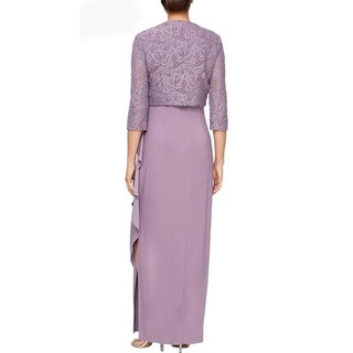 Đầm dạ hội xẻ tà không tay và áo khoác vnxk size 8(N90-95,E76-81)