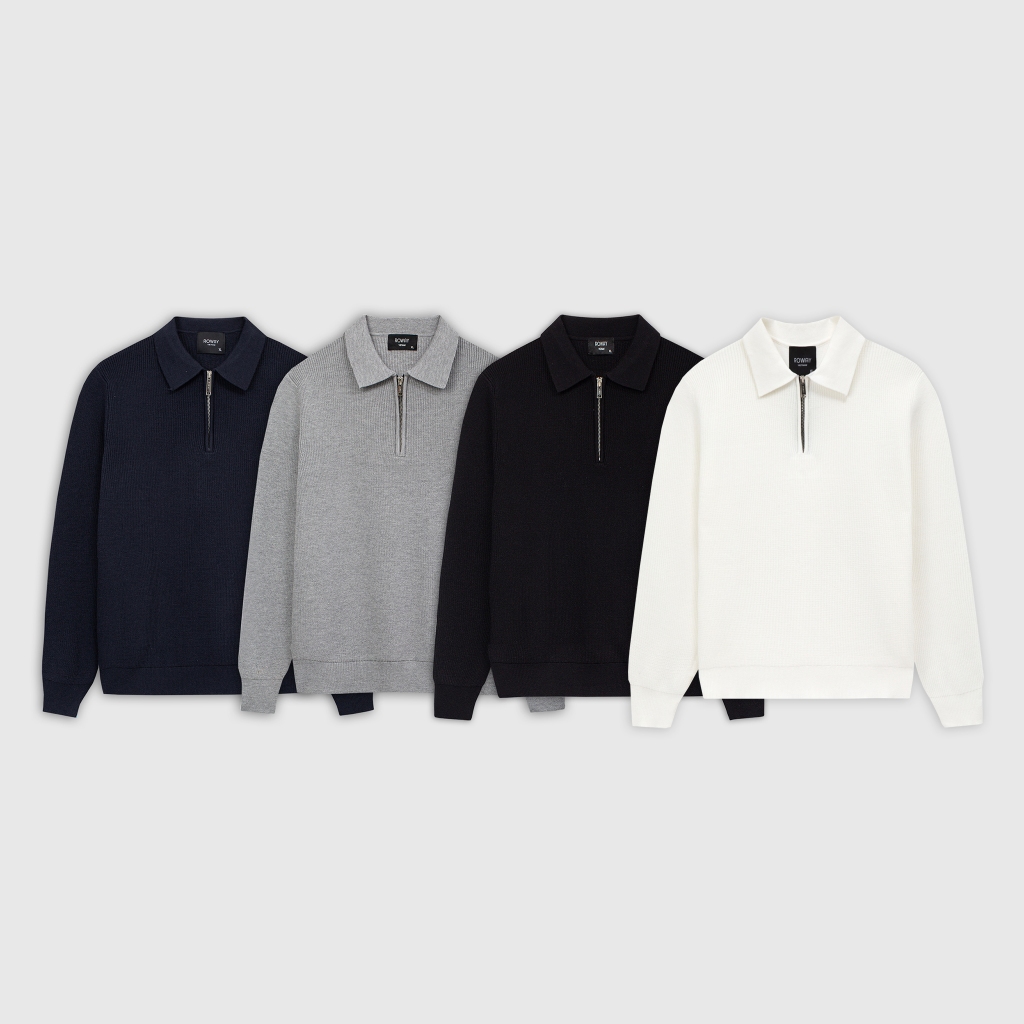 Áo len nam ROWAY Premium | Len dài khóa