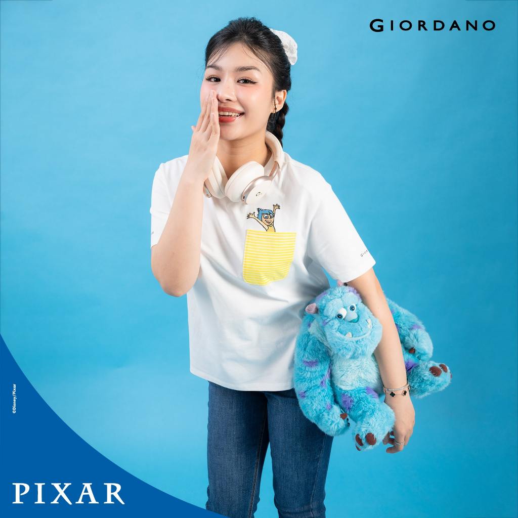 Ảnh GIORDANO Áo Thun Ngắn Tay Nữ Monster INC Print Tee 05394274 1