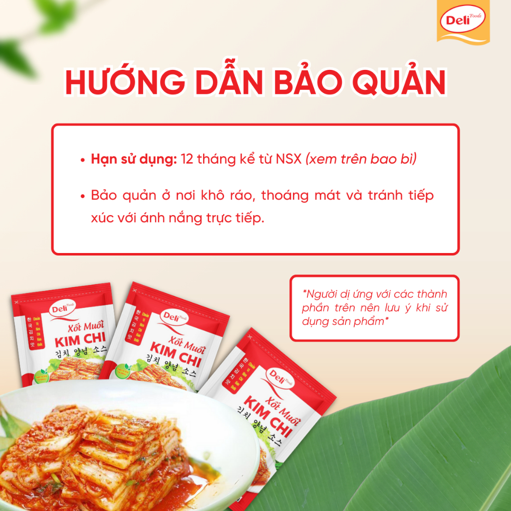 Combo Xốt Muối Kim Chi 180gr – Gia Vị Làm Kim Chi Hàn Quốc Chuẩn Vị | Deli Foods