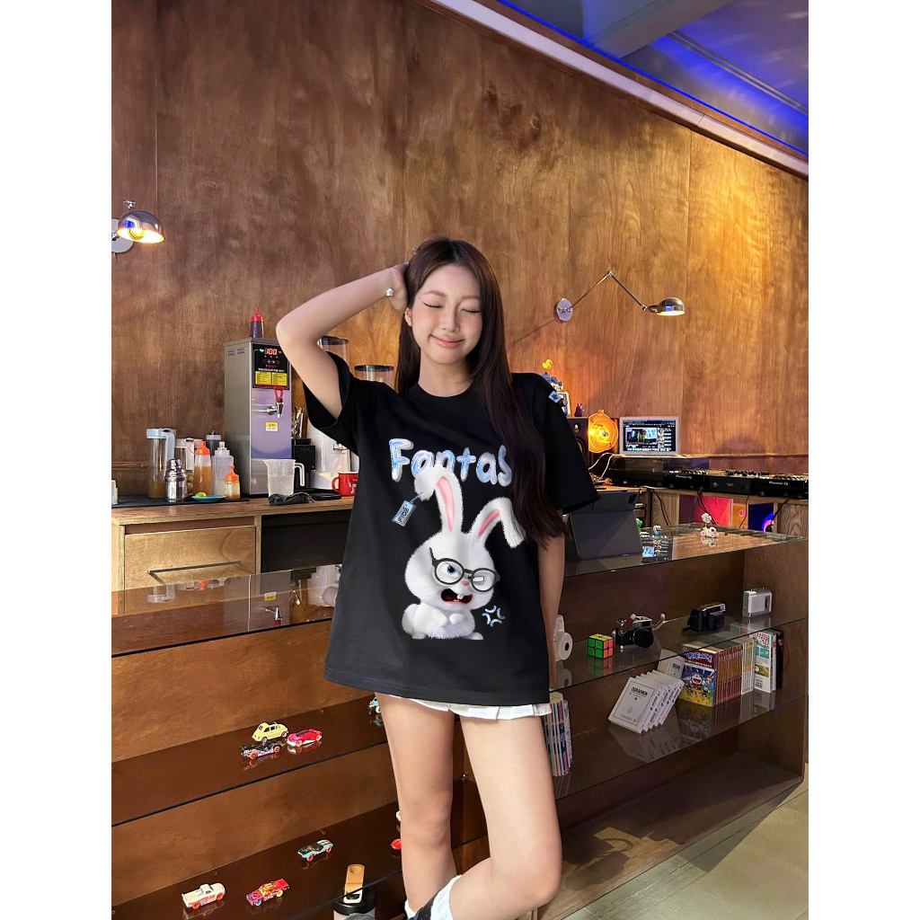 Ảnh Áo thun FIDE Rabbit phông unisex form rộng local brand nam nữ cổ tròn oversize - AT130 1