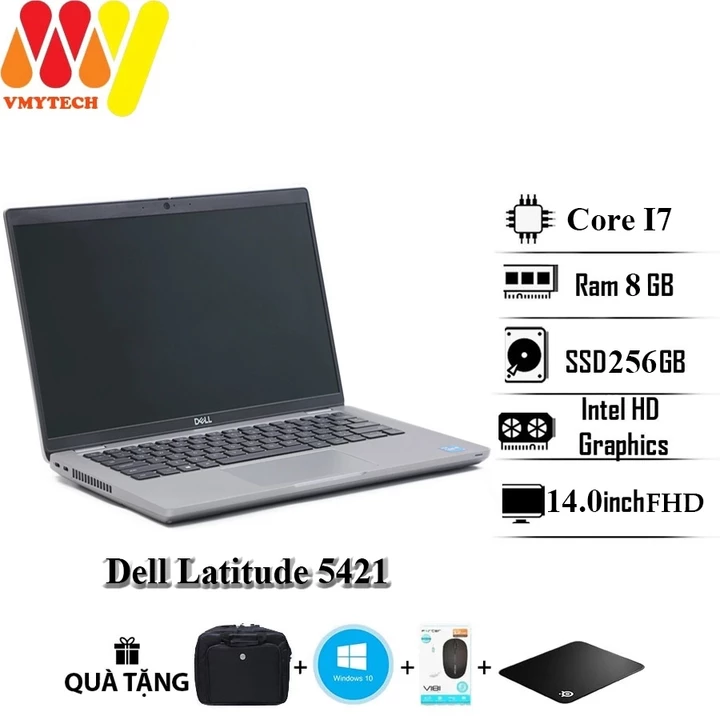 Dell Latitude 5421, Dell E5421 Core i7 1165G7, Ram 16GB, SSD 256GB, 14.0inch FHD, laptop zin cao cấp