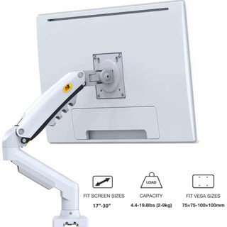 NB-F80 [Trắng] Gía Treo Màn Hình Máy Tính 17 - 30 Inch - Arm Màn Hình Xoay 360 Độ