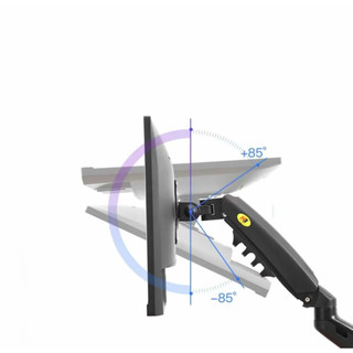 NB-F80 [Trắng] Gía Treo Màn Hình Máy Tính 17 - 30 Inch - Arm Màn Hình Xoay 360 Độ