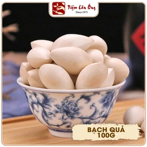 Bạch quả khô 100g, hàng loại 1, nhân bạch quả vàng thơm, bồi bổ sức khỏe, trí não - Tiệm lãn ông