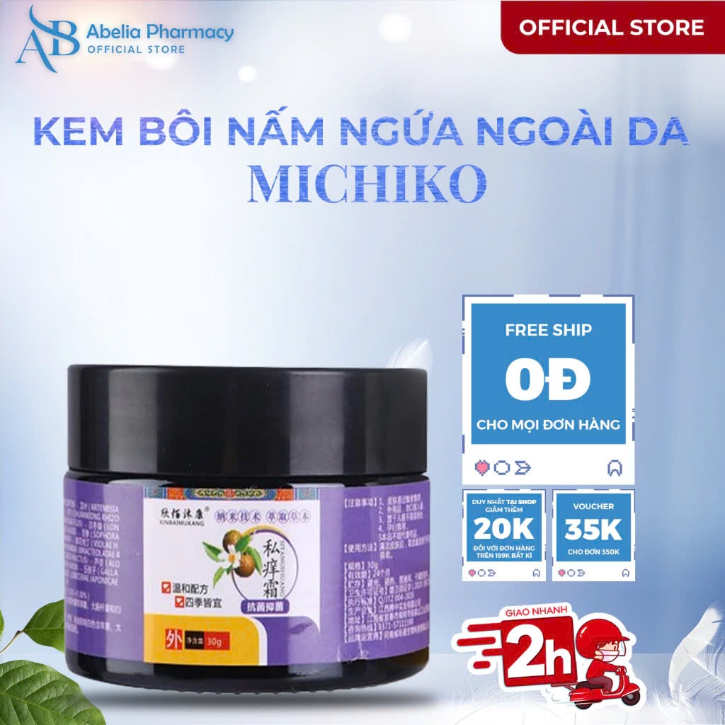 Kem hỗ trợ chăm sóc vùng kín Kem bôi ngoài da kem bôi nấm ngứa 30g