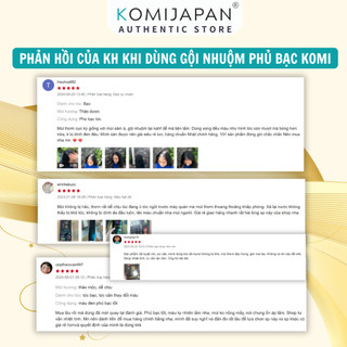 Dầu gội nhuộm tóc thảo dược, phủ bạc, dầu gội nâu tóc, đen tóc, Komi Nhật Bản nhập khẩu chính hãng - chai  500ml