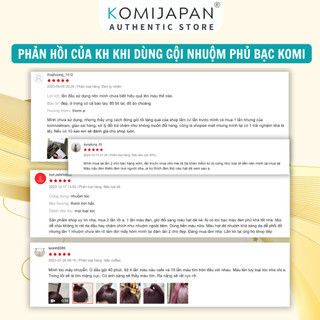 Dầu gội nhuộm tóc thảo dược, phủ bạc, dầu gội nâu tóc, đen tóc, Komi Nhật Bản nhập khẩu chính hãng - chai  500ml