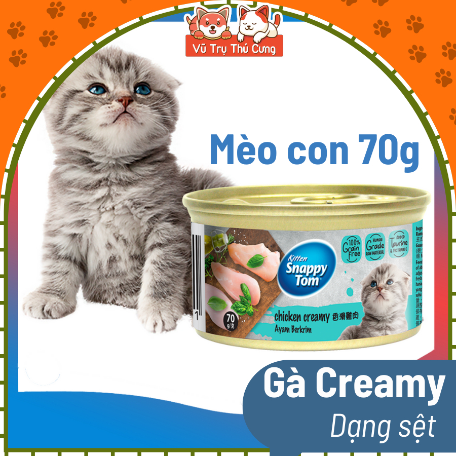 Pate Snappy Tom Cho Mèo Nhiều Dinh Dưỡng Lon 85g