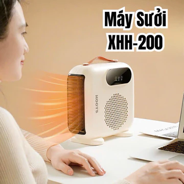 Máy Sưởi Để Bàn 2000W Hooys XHH-200, Quạt Sưởi Gia Đình Mini Tiết Kiệm Điện Sưởi Ấm Thông Minh Sưởi Ấm Mùa Đông (Ja Shop