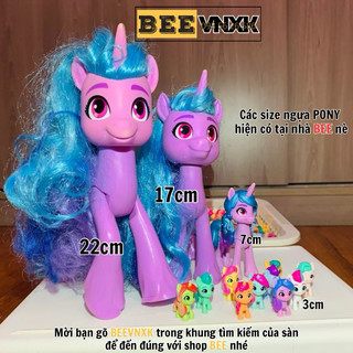 Bộ 22 mô hình ngựa Pony bé nhỏ 3cm Mini World Magic xuất xịn - BEE VNXK