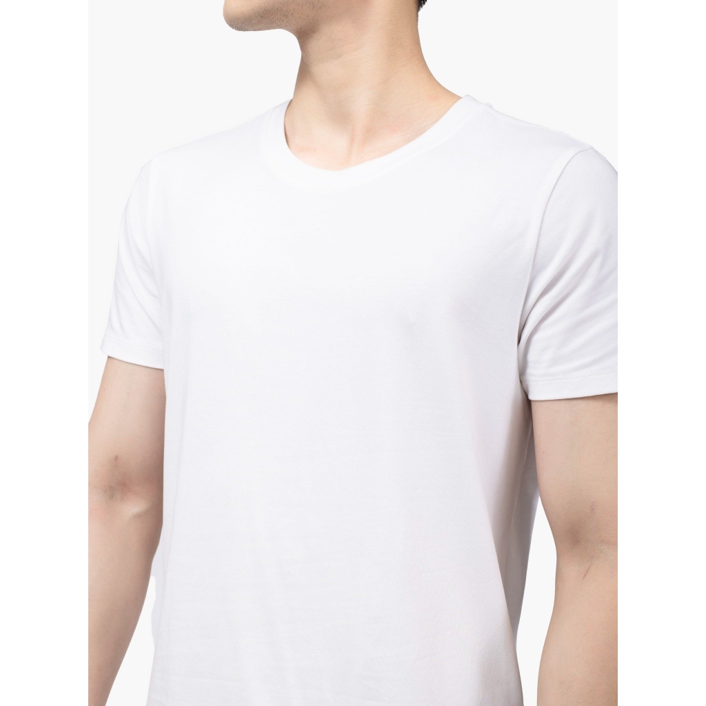 Ảnh Áo thun nam ARISTINO kiểu dáng basic chất liệu 100% cotton mềm mại, thân thiện với da - AC22 1