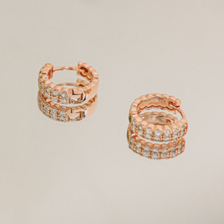 Khuyên tai nữ LAMY Huggie Hoops Earrings Rose Gold 3289