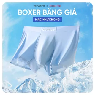 Quần lót nam Boxer thun lạnh NOWEAR cao cấp, Combo 3 quần xì nam PROFIT co giãn chính hãng không viền may
