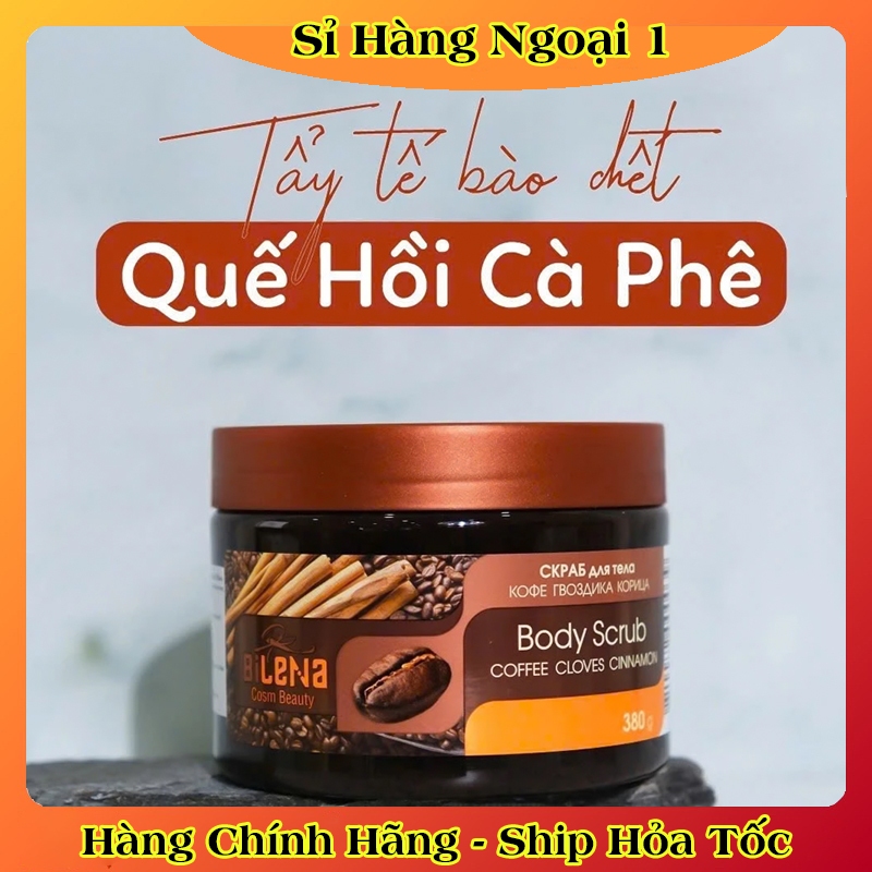 [MẪU MỚI HÀNG CHÍNH HÃNG] Tẩy da chết body Quế hồi Bilenda Body Scrub Nga Hũ 380ML