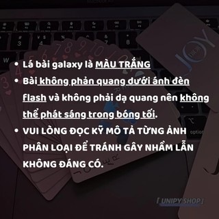Bộ Bài Tây Galaxy Phản Quang Tráng Gương Cao Cấp | Thẻ Bài Sưu Tầm Đáng Yêu