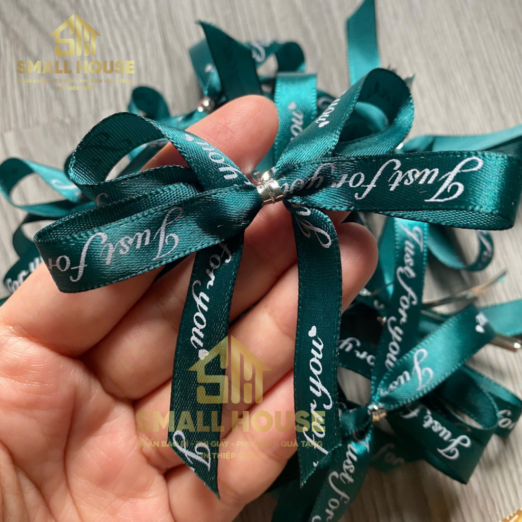 COMBO 15 Nơ lụa nhiều màu sắc dùng trang trí quà tặng siêu xinh