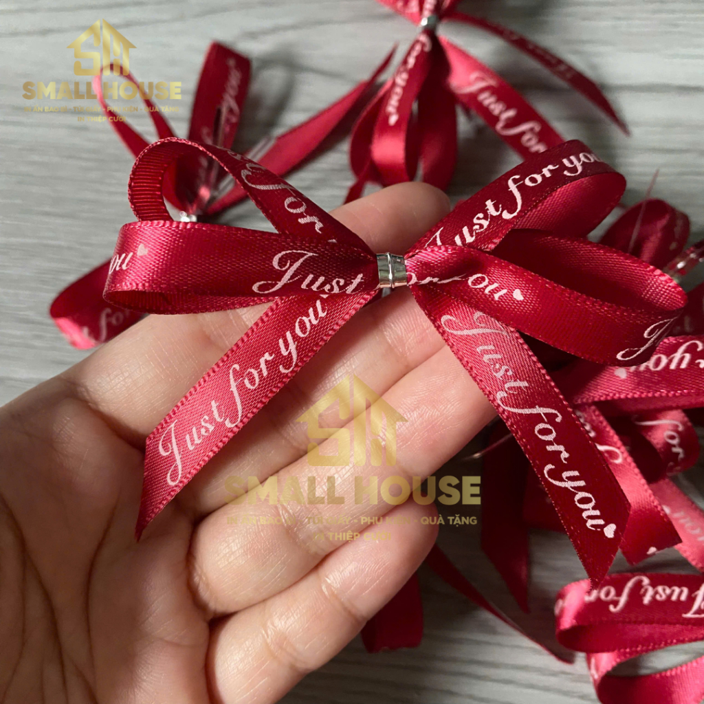 COMBO 15 Nơ lụa nhiều màu sắc dùng trang trí quà tặng siêu xinh