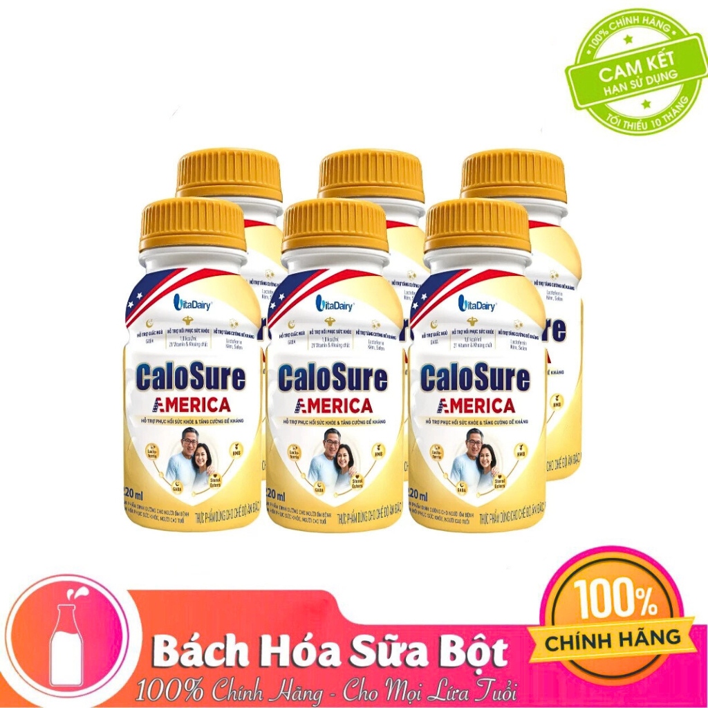 Sữa Pha Sẵn Vitadairy Calosure America 237ml (1 Lốc 6 Chai) giúp bảo vệ ...