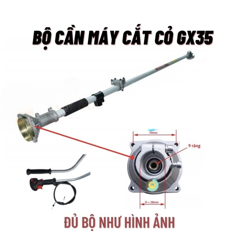 Máy cắt cỏ GX35 chạy xăng - Máy phát cỏ động cơ 4 thì