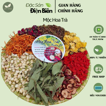Mộc hoa trà,Trà dưỡng nhan Mộc hoa trà Tây Bắc 10 vị thảo mộc giúp ngủ ngon và thải đ.ộ.c cơ thể