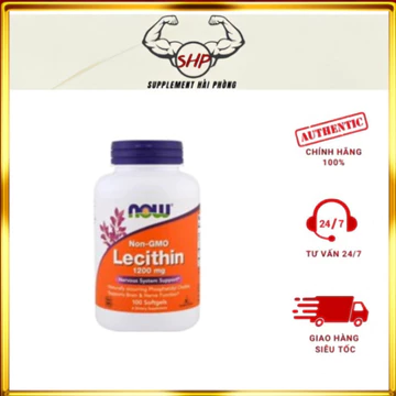 [Chính hãng] Viên uống hỗ trợ giảm tắc tia sữa NOW Sunflower Lecithin 1200mg (100 viên) tại Supplement Hải Phòng